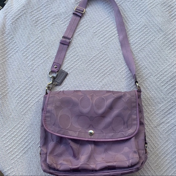 Coach Handbags - Coach signature purple crossbody bag for women
